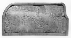 Image for Temple Relief Fragment of Ptolemy II Offering to Osiris and Another God