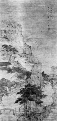 Image for Mountain Landscape with Houses and Figures