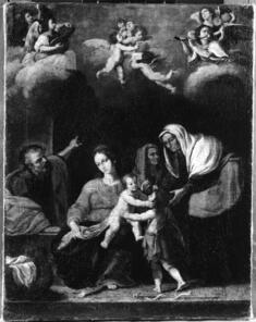 Image for The Holy Family with Saints and Angels