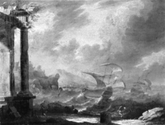Image for Stormy Seacoast with Classical Ruins