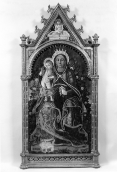 Image for Madonna and Child Enthroned Before a Rose Hedge