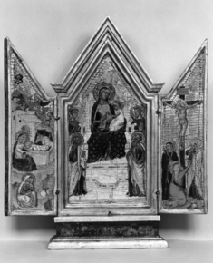 Image for Madonna and Child Enthroned with Saints; the Nativity; the Crucifixion