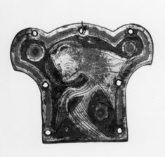 Image for Plaquette (left terminal of a cross); Symbol of st.luke=ox