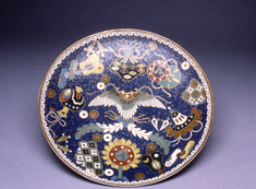 Image for Cloisonne Enamel Dish Depicting the "Takara-Mono" ("Precious Things"), Symbolic of Health, Prosperity, and Longevity (treasures of the gods of good fortune)