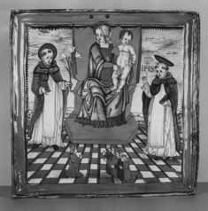 Image for Votive Plaque with the Virgin and Child and Saints Dominic and Thomas Aquinas