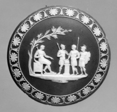 Image for Medallion with Soldiers before Seated Leader