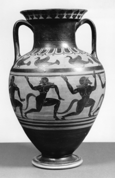 Image for Amphora with Running Satyrs