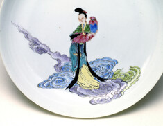 Image for Dish with a Taoist Immortal Holding a Jar