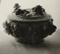 Image for Covered Bowl with Lions' Head Handles