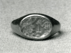 Image for Ring with Five Christian Symbols and Inscription