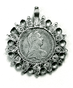 Image for Pendant with a Medal of Empress Maria Theresa of Austria