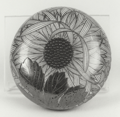 Image for Box for Face Powder (te bako) with Chrysanthemum