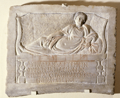 Image for Funerary Stele of Aurelia Artemis