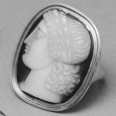 Image for Ring with Cameo of Head of Apollo Wearing a Laurel Wreath