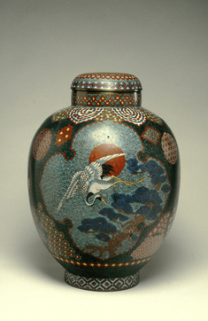 Image for Covered Jar with Crane