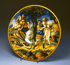 Image for Dish with Castor and Pollux Rescuing Helen