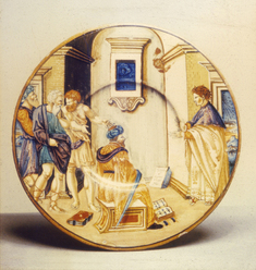Image for Plate with the School of Xenocrates