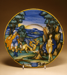 Image for Plate with Perseus and Andromeda