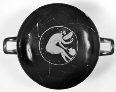 Image for Kylix Depicting Men Bending Drinking from Kylix