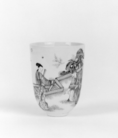 Image for Cup with Scholars in a Garden
