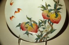 Image for Dish with Peaches and Bats