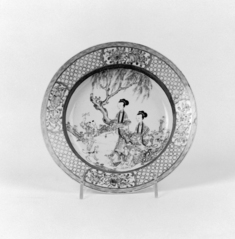 Image for Dish with Garden Scene