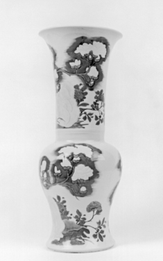 Image for Vase with Carved Magnolia Blossoms