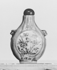 Image for Snuff Bottle with Flowers in Medallion
