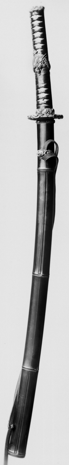 Image for Long Sword with Imitation Bamboo Saya and Dragon