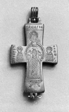 Image for Pectoral Cross with the Virgin and Child, Saints Peter, John, and George