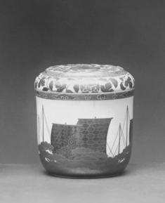 Image for Cylindrical Box Depicting Ship Sails