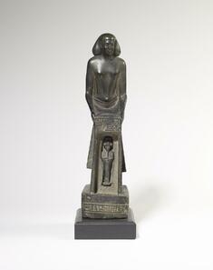 Image for Nes-Ptah Holding Shrine with Osiris