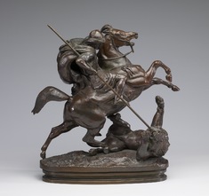 Image for Arab Horseman Killing a Lion