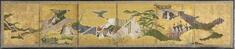 Image for Six-fold Screen with Scenes from "The Genji Monogatari"