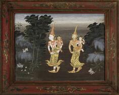 Image for Vessantara Jataka, Chapter 4: Vessantara, Maddi, Jali, and Kanha Enter the Forest
