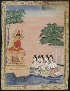 Image for Buddha Preaching to the Five Hermits