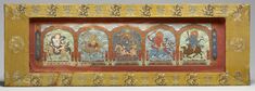 Image for Manuscript Cover with Lhamo Flanked by Four Goddesses