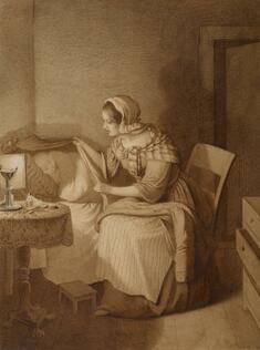 Image for Woman Beside Bed of Sick Chid