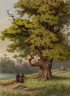 Image for Forest Scene with Two Monks