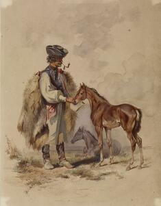 Image for Peasant Feeding a Colt