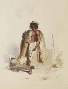 Image for Peasant with Fur Coat Beside Fire