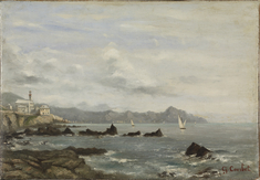 Image for View of the Church of Boccadasse in Genoa and the promontory of Portofino