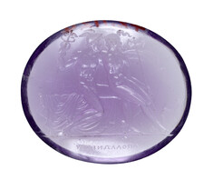 Image for Amethyst Intaglio of Hermes and Herse