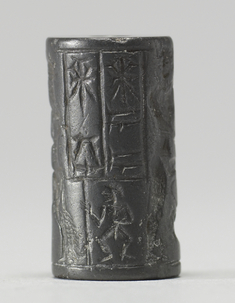 Image for Cylinder Seal with a Contest Scene and an Inscription