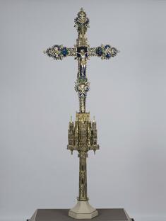 Image for Processional Cross with Crucified Christ and God the Father