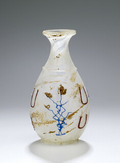 Image for Bottle with Colored Glass Trails ("Snake-Threads")