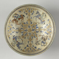Image for Bowl with Four Horsemen and Inscription
