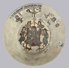 Image for Bowl with Enthroned King and Courtiers