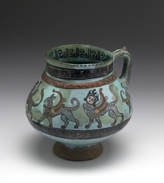 Image for Jug with Sphinxes, Griffins, and Heron
