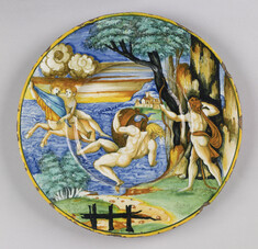 Image for Plate with Hercules, Nessus, and Deianira
